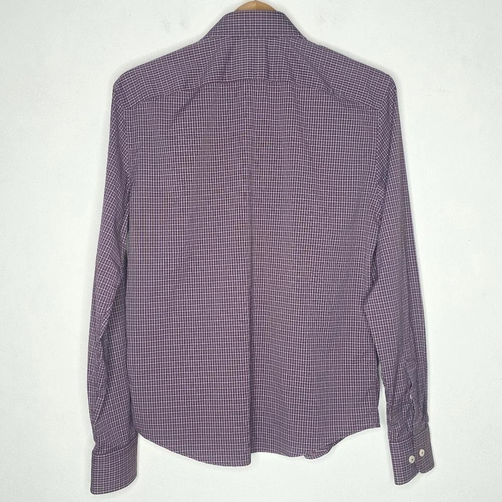 UNTUCKit Long Sleeve Red Plaid Performance Button Shirt Men's Small S